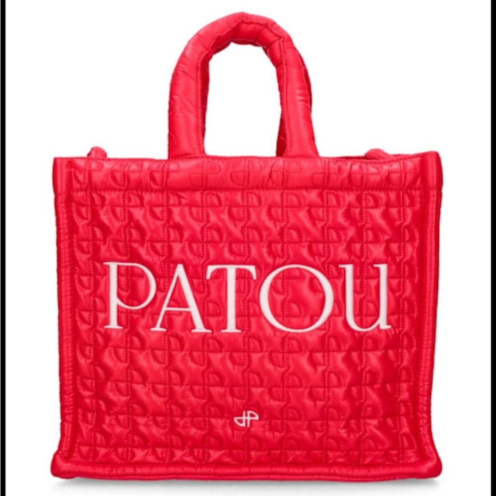PATOU - Small Red Quilted Tote bag